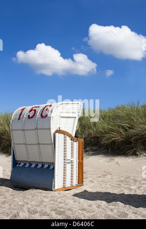 Strandkorb Stockfoto