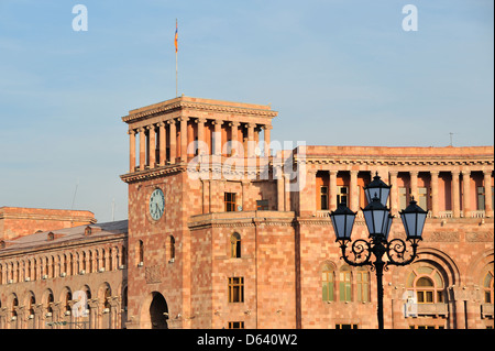 Ministry of Foreign Affairs Gebäude, Platz der Republik (Hanrapetutyan Hraparak), Jerewan, Armenien Stockfoto