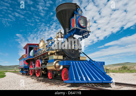 Utah, Golden Spike National Historic Site, Treffpunkt der Union Pacific und Central Pacific Eisenbahn am 10. Mai 1869 Stockfoto