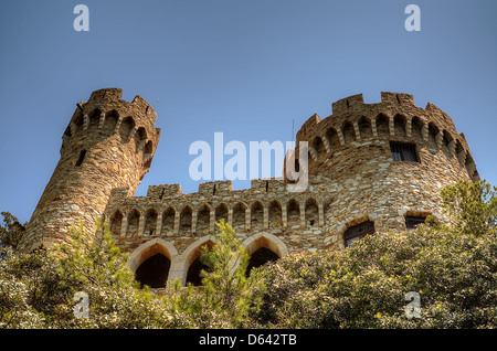 Schloss Sant Joan in Lloret De Mar Stockfoto