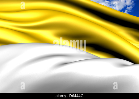 Flagge der Provinz Hannover. Hautnah. Stockfoto