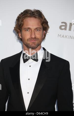 Schauspieler Gerard Butler kommt bei der AmfAR Kino gegen Aids Gala während der 65. Filmfestspiele von Cannes im Hotel du Cap-Eden-Roc in Antibes, Frankreich, am 24. Mai 2012. Foto: Hubert Boesl Stockfoto