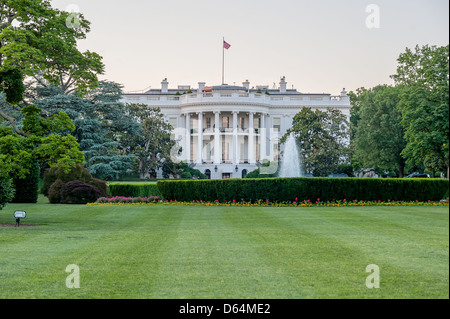 Das weiße Haus - Heim und Büro des Präsidenten der Vereinigten Staaten von Amerika Stockfoto