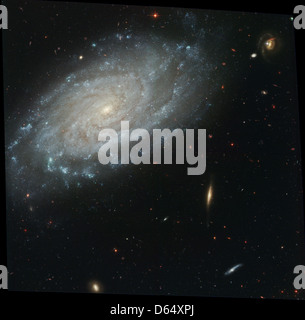 Spiralgalaxie NGC 3370 Stockfoto