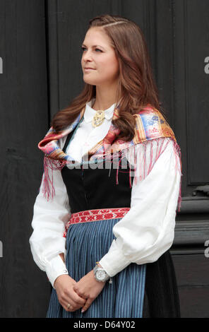 Prinzessin Madeleine nimmt an der Eröffnung der "offenen Palast Veranstaltung" anlässlich des Nationalfeiertages im königlichen Palast in Stockholm, Schweden, 6. Juni 2012. Foto: Albert Nieboer / RPE Niederlande, Stockfoto