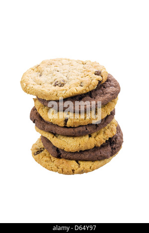 Gemischten Stapel von cookies Stockfoto