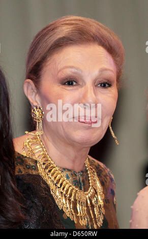 HM Awards Königin Farah Pahlavi vom Iran während Marianne & Sigvard Bernadotte Art Gala 2012 in Stockholm, Schweden, 7. Juni 2012. Foto: Albert Nieboer / RPE Niederlande, Stockfoto