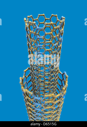 Kohlenstoff-Nanoröhrchen, artwork Stockfoto