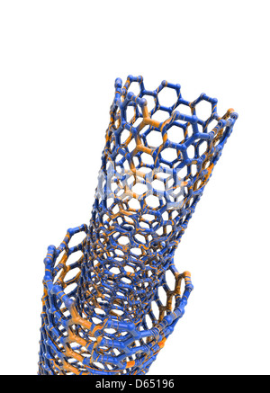 Kohlenstoff-Nanoröhrchen, artwork Stockfoto