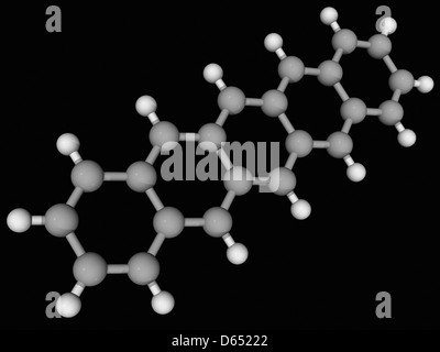 Pentacene Molekül Stockfoto