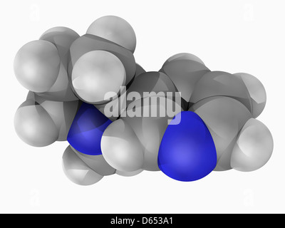 Nikotin-Molekül Stockfoto