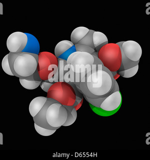 Amlodipin Wirkstoffmolekül Stockfoto