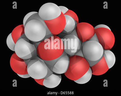 Maltose-Molekül Stockfoto