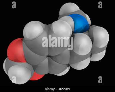 MDMA Wirkstoffmolekül Stockfoto