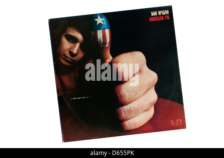 American Pie war das zweite Folk-Rock-Album von der amerikanischen Singer-Songwriter Don McLean 1971 veröffentlicht. Stockfoto