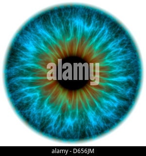 Blaues Auge, artwork Stockfoto