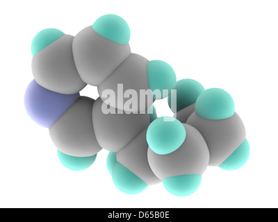 Nikotin-Molekül Stockfoto