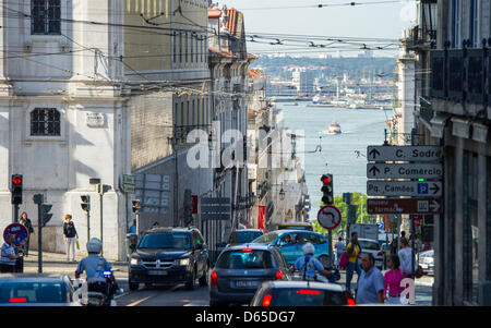 Blick auf die Stadt von Lissabon, Portugal, 30. Mai 2012. Foto: Soeren Stache Stockfoto