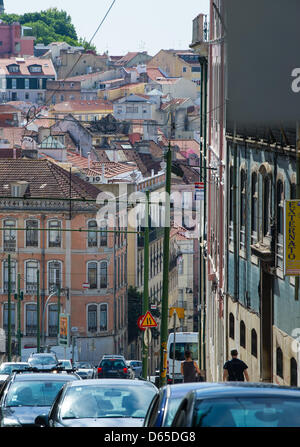 Blick auf die Stadt von Lissabon, Portugal, 30. Mai 2012. Foto: Soeren Stache Stockfoto