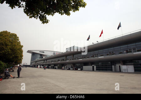 Shanghai, CHina. 11. April 2013. Formel 1 GP, China in Shanghai, 11.04.2013, Fahrerlager Foto: Mspb / Lukas Gorys/Dpa/Alamy Live-Nachrichten Stockfoto