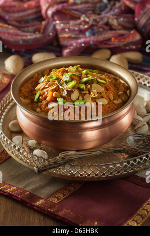 Gacar Halwa Karotte Halwa traditionelles indisches dessert Stockfoto