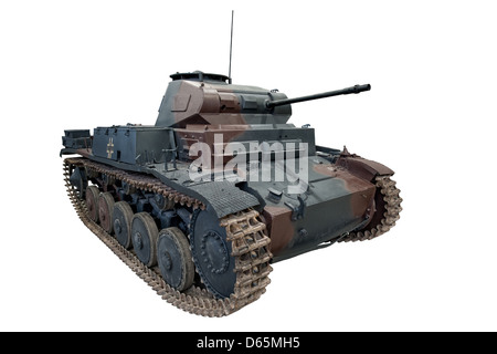 Ein Schnitt aus einem Panzer II Tank, verwendet durch die Nazi-Wehrmacht während des 2. Weltkrieges Stockfoto