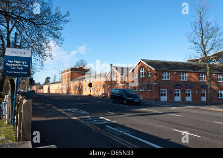 Alten Ascot Racecourse, Kassen und Gebäuden, Berkshire, UK. Stockfoto