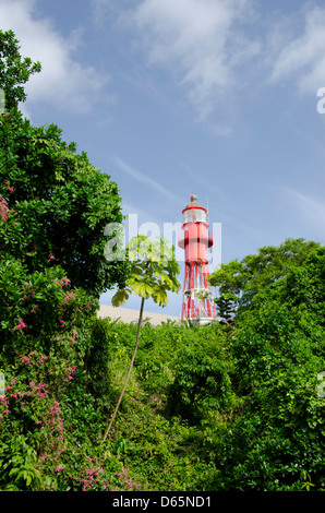 Französisches Überseegebiet, Französisch-Guayana, Heil Inseln. Ile Royale, Insel-Leuchtturm, ca. 1934. Stockfoto