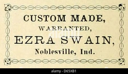 Ein Werbebild oder eine Werbung für Harpel’s Typograph, in der ihre künstlerischen Druck- und Schriftzerstellungsdienste vorgestellt werden. Das Design betont die Typografie und die Präzision, die bei der traditionellen Druckherstellung erforderlich ist, und spiegelt die Qualität der Druckdienstleistungen von Harpel wider. Stockfoto
