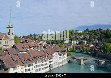 Blick auf die Berner Altstadt Stockfoto