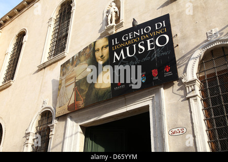 Leonardo Da Vinci Museum Venedig Italien Stockfoto