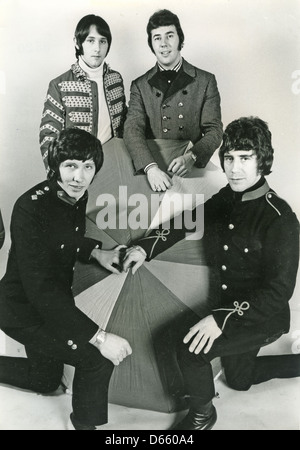 DIE TREMELOES UK-pop-Gruppe im Februar 1967. Foto Tony Gale. Siehe Beschreibung unten für Namen Stockfoto