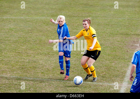 Frauen Fußball auf Vereinsebene Stockfoto