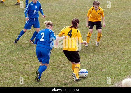 Frauen Fußball auf Vereinsebene Stockfoto