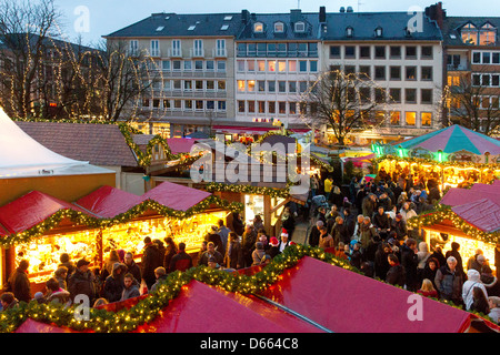 Aachen traditionelle Weihnachten Xmas Marktplatz Stockfoto