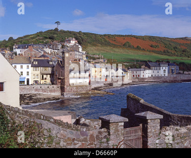 Strand und Hafen anzeigen, Kingsand, Cornwall, England, Vereinigtes Königreich Stockfoto