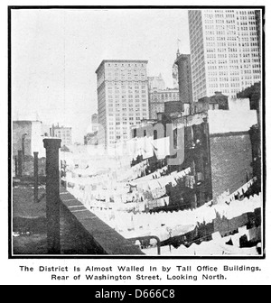 Eine Sozialstudie von der Washington Street District von New York City (1914) Stockfoto