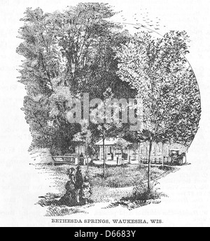 Einen Sommerurlaub. Eine kurze Beschreibung von einigen der beliebtesten Ferienorte in Wisconsin, Michigan und Minnesota, und die Wege, mit denen Sie erreicht werden können (1884) Stockfoto