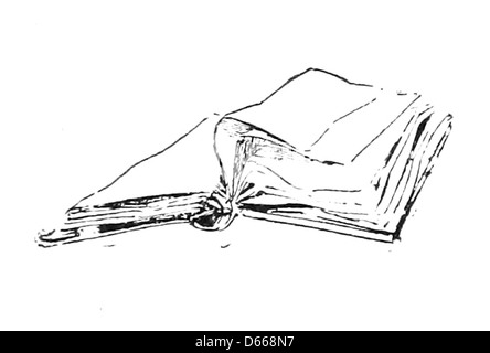 Eine Illustration aus dem Buch „A Tale of a Halo“ aus dem Jahr 1894, in der eine übernatürliche Szene festgehalten wird. Das Bild ist Teil einer Geschichte mit fantastischen Elementen wie Engeln und Halos, die die Faszination des späten 19. Jahrhunderts für Spiritualität und Fantasie widerspiegeln. Stockfoto