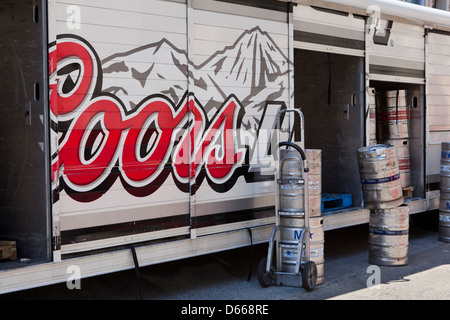 Coors light-Bier-Lieferwagen - USA Stockfoto