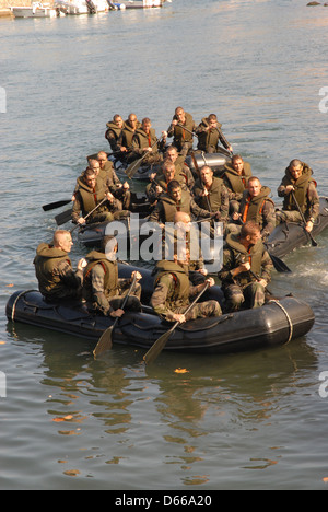 Französische Marine Commando, Collioure, Frankreich. Stockfoto