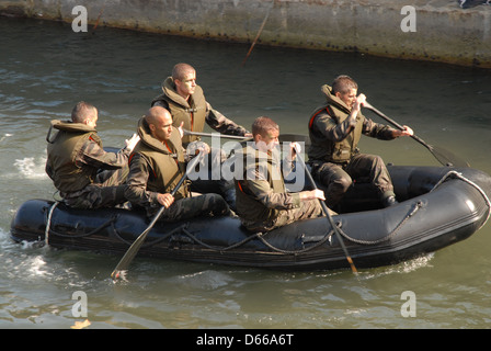 Französische Marine Commando, Collioure, Frankreich. Stockfoto