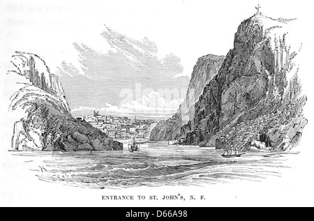 Eine Reise nach Neufundland; seine Landschaft und Fischerei; mit einem Account von der Verlegung des u-Fernschreiber Kabel (1855) Stockfoto