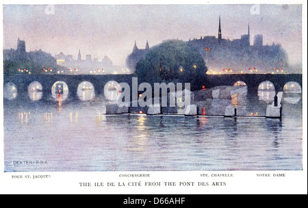 Ein Wanderer in Paris (1909) Stockfoto