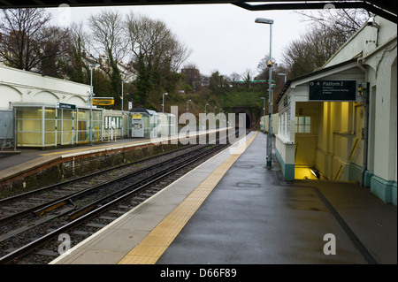 Leere Bahnhof London Road Brighton, UK Stockfoto