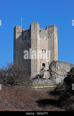 Conisbrough Schloßturms Stockfoto