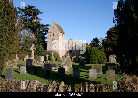 Saddleback Turm St. James Kirche Kinnersley Herefordshire England UK Stockfoto
