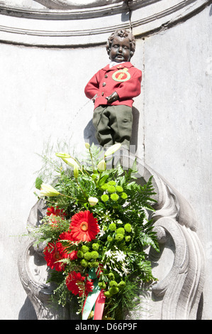 Das berühmte Manneken Pis Statue Brüssel-Belgien Stockfoto