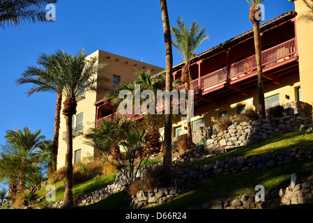 Hotelzimmer in der Furnace Creek Inn. Death Valley Nationalpark, Kalifornien, USA. Stockfoto