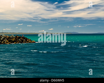 Forster Hafeneinfahrt, Mid North Coast, New-South.Wales, Australien Stockfoto